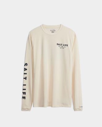 Salt Life Nothin But Bite Long Sleeve Performance Tee in Clkh at Nordstrom, Size X-Large