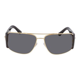 Versace Grey Rectangular Mens Sunglasses VE2163 100287 63