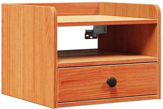 vidaXL Mesa de Noche con cajón Marrón cera 38 x 36 x 29.5 cm Vidaxl