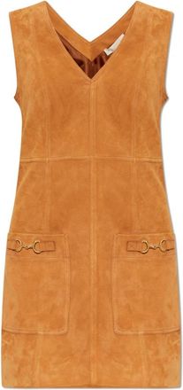 Ulla Johnson Sloane Su&egrave;de Jurk - Dames - Korte kleedjes - Oranje - XS - Su&egrave;de - Kleedjes