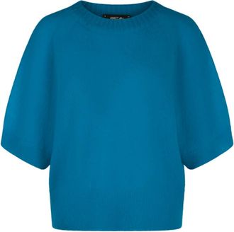 Marc Cain Gebreide trui uit Duitsland - Dames - Truien - Blauw - Maat: XL Wol