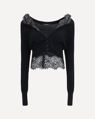 Ermanno Scervino Lace Cardigan Female 40