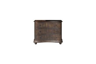 Chehoma C&oacute;moda de 3 cajones en madera marr&oacute;n