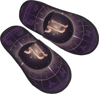 Generic Hotel Slippers Capricorn Cozy Slipper Warm Indoor Shoes For Men Winter Women L