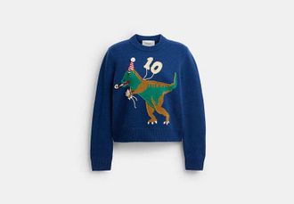 Coach Rexy 10 Th Birthday Crewneck Sweater