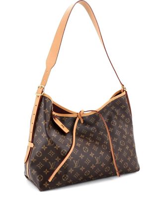 Louis Vuitton CarryAll Monogram Canvas MM hobo bag - women - Fabric - One Size - Brown