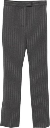 Sportmax Pantalones Spsricordo de corte slim acampanado - Trousers - Mujer - Gris - S