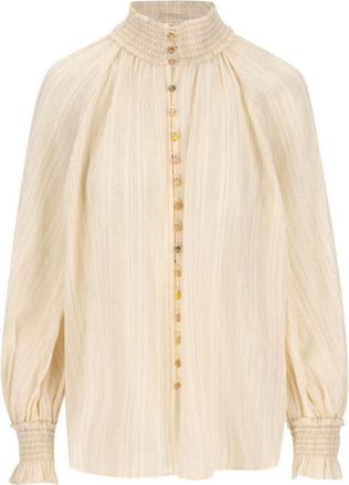 Zimmermann Beige Regular Stripes Shirt