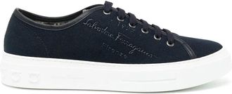 Ferragamo Ferragamo Borg Logo-Print Sneakers