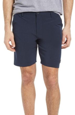 Vintage 1946 Micro Graph Hybrid Flat Front Shorts in Navy at Nordstrom, Size 36