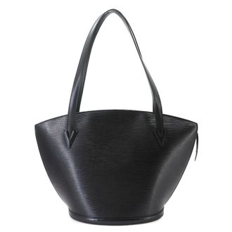 Louis Vuitton Epi Black Noir Epi Leather Handbag Tote Bag (Pre-Owned)