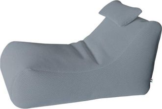 Dmora Dmora - Puf Hck, Sill&oacute;n Multiusos, Puf, Puf Reposapi&eacute;s, Made In Italy, 70x120 H65 Cm, Gris Claro