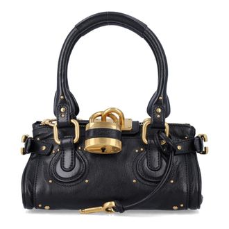 Chlo&eacute; Tassen, Dames, Zwart, ONE Size, Katoen, Small Paddington Bag