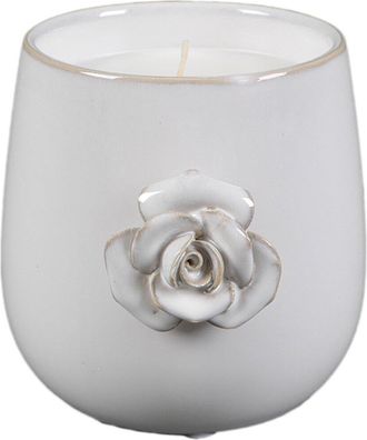 Flora Bunda 20Oz Ceramic Flower Candle - Magnolia Bloom