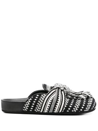 Amambaih Slippers bicolore - Nero