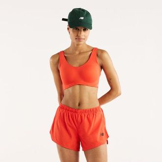 New Balance Donna NB RC Bra in Rosso, Maglia di Poliestere, Taglia XS