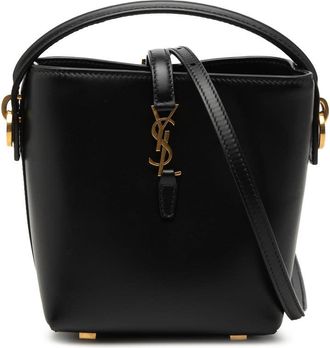 Saint Laurent Pre-owned Saint Laurent Mini Shiny Calfskin Le 37 Bucket Bag Ladies NT6GX20C31TS761S