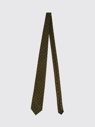 Tom Ford Cravatta classica in pura seta con motivo a pois tono su tono