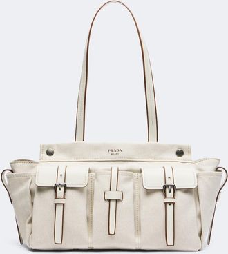 Prada Prada Route Large canvas tote bag