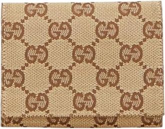 Gucci Pre-owned Wallets, female, Beige, Size: ONE SIZE Pre-owned Canvas wallets