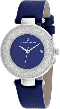 Christian Van Sant Womens Blue dial Watch