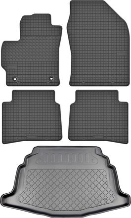OEM Toyota Corolla Xii E210 Hatchback Desde Febrero De 2019. Juego: Alfombrillas De Goma Para Coche + Alfombrilla Para Maletero
