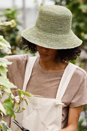 Terrain Crochet Raffia Bucket Hat