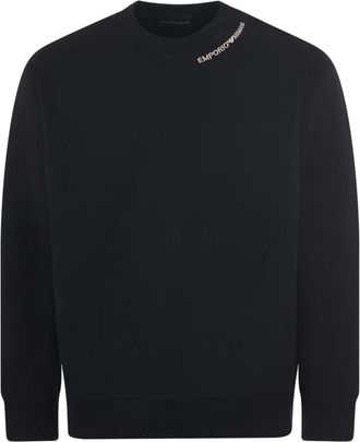 Emporio Armani Zwarte Sweatshirt 3R1Mcy 1Jhsz 0999 - Heren - Sweatshirts - Zwart - 3XL - Hoodies & sweatvesten