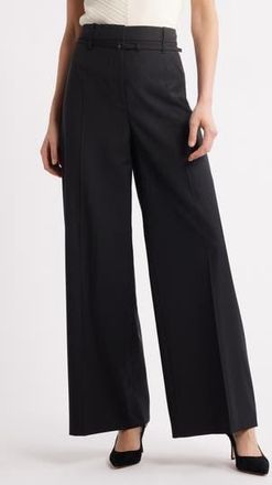 BOSS Tilda Wide Leg Pants in Black at Nordstrom Rack, Size 2