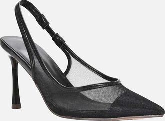 XY London Womens XY London Womens/Ladies Mesh Sling Back Court Shoes - Black - Size: 8