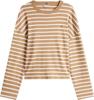 Tommy Hilfiger Tops, Dames, Veelkleurig, XS, Katoen, Modern Cody RLX C-Nk