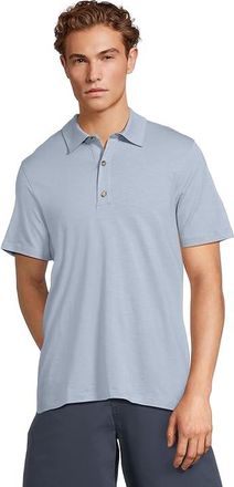 Toad&Co Tempo Short Sleeve Polo Mens Clothing Weathered Blue : MD, Cotton/Spandex/Lyocell