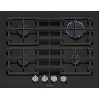 SIEMENS Placa De Gas De 60 Cm Con 4 Quemadores, 8000 W, Negra - Ep6a6pi40 - Siemens