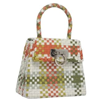 Ferragamo Pre-owned Handtas - Dames - Vintage Handtas - Veelkleurig - ONE Size - Leer - Vintage