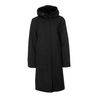 Welter Shelter Jassen, Dames, Zwart, M, Leer, Parka met capuchon