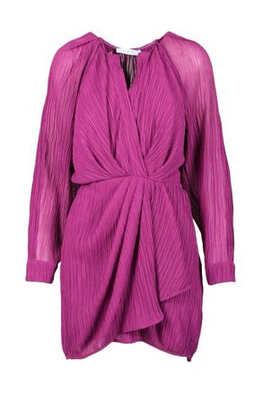 Iro Short Dress Voile - Fuchsia