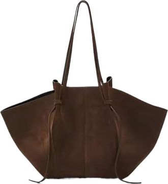 Generic Compatible For Women Shoulder Bag Suede Frosted Top Layer Carrying Large Capacity(Coffee)