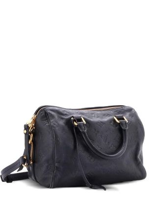 Louis Vuitton Speedy Bandouliere Bag Monogram Empreinte Leather 25 shoulder bag - women - Calf Leather - One Size - Black