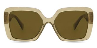 Miu Miu MU10YS 11M01T Womens Sunglasses Brown Size 56