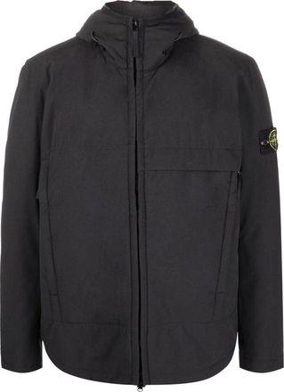 Stone Island Soft-Shell Primaloft Hooded Jacket Black 771540527-V0029