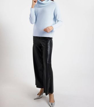 Brodie Cowl Neck Jumper In Blue Mist