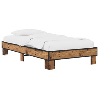 vidaXL Estructura De Cama Madera Envejecida 80 X 200 Cm Vidaxl