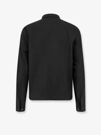 Hev&ograve; Mens Wool Blend Jacket Black Polyester