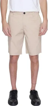 A|X Armani Exchange Mens Taupe Bermuda Chino Shorts, Waist Size 36