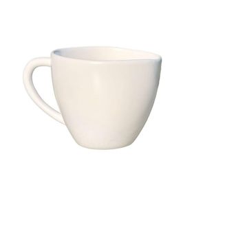 Decoclico Set de 4 tazas de cer&aacute;mica blanca