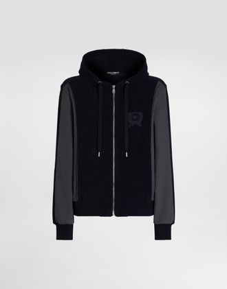 Dolce & Gabbana Cotton Terry Sweatshirt - Man Sweatshirts Blue 46