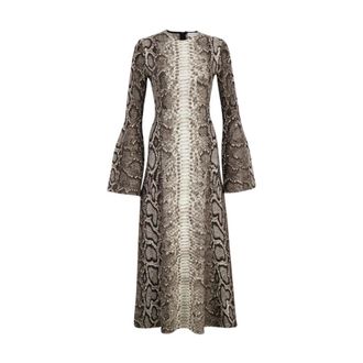 Gabriela Hearst Kleedjes, Dames, Veelkleurig, S, Kasjmier, Aalia Knit Maxi Jurk