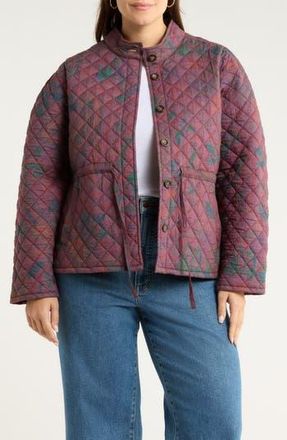 Treasure & Bond Floral Quilted Jacket in Burgundy Paisley at Nordstrom Rack, Size 1 X