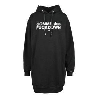 Comme Des Gar&ccedil;ons Comme des Fuckdown Sweatshirt - Dames - Hoodies - Zwart - S - Katoen - Hoodies & sweatvesten