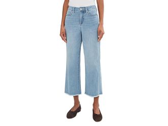 NYDJ Coco Relaxed Wide Leg Crop Jeans Womens Jeans Heritage Glow : 12 25.5, Cotton/Denim/Elastane